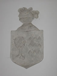 Escudo de la familia Delicado. Se halla en el antiguo internado del Instituto de Ciudad Rodrigo